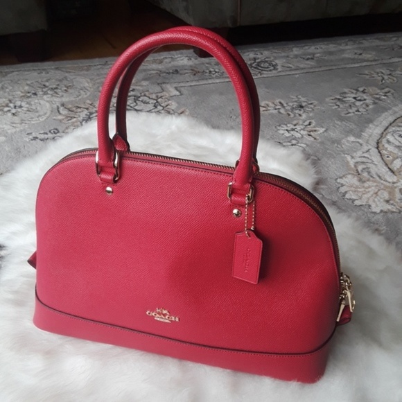 Coach Handbags - Coach | Sierra Satchel Bag Leather Purse - PINK